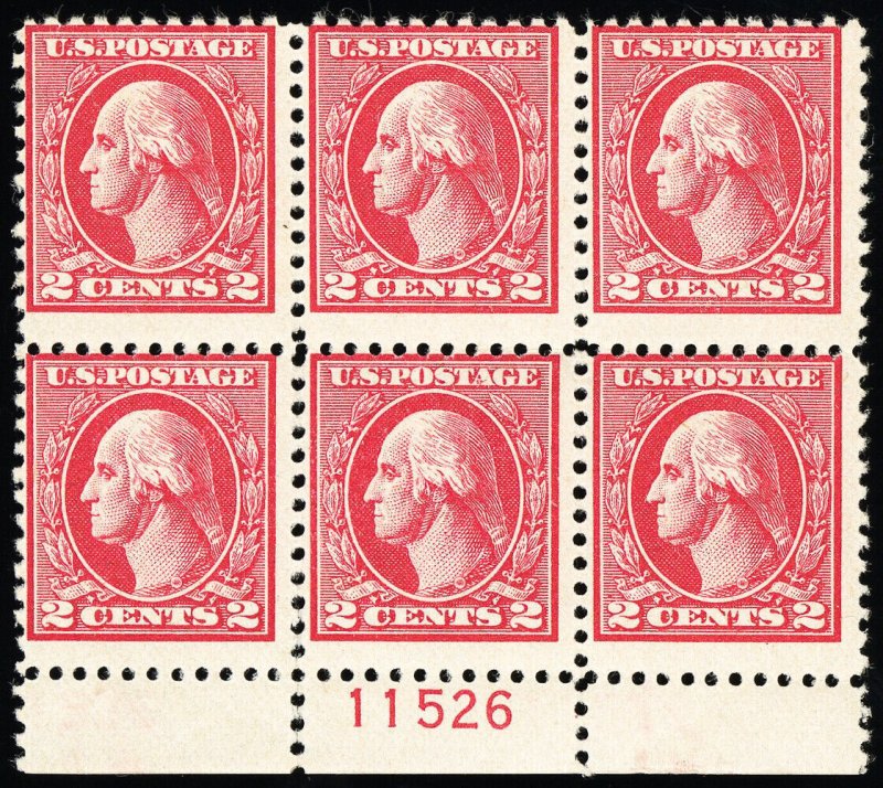US Stamps # 528 MNH Fresh Plate Block Of 6 Scott Value $190.00