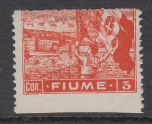 ITALY - Fiume Paper Type C - Sassone n.C46 MH* - unperforated at bottom
