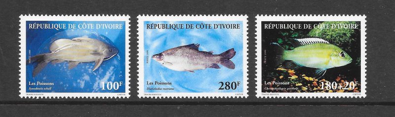 FISH - IVORY COAST #1048-50 MH