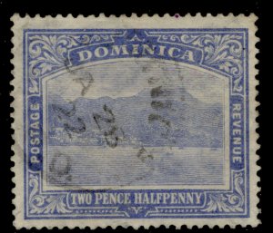DOMINICA GV SG66, 2½d bright blue, FINE USED. Cat £18.