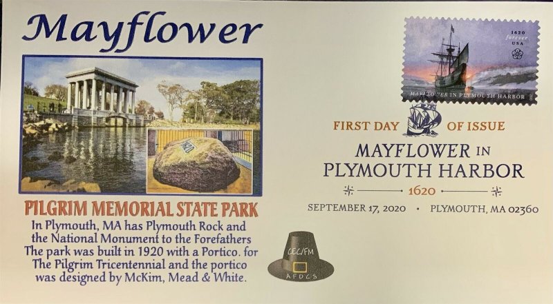 AFDCS 5524 Mayflower Plymouth Harbor Pilgrim Memorial State Park Mass DCP