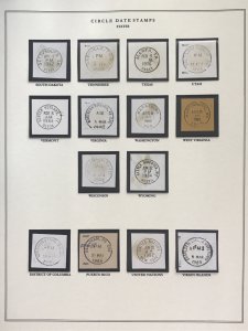 US Circular Date Stamp Collection (Odd/Boys/Girls/Double Town/Port/City/State)