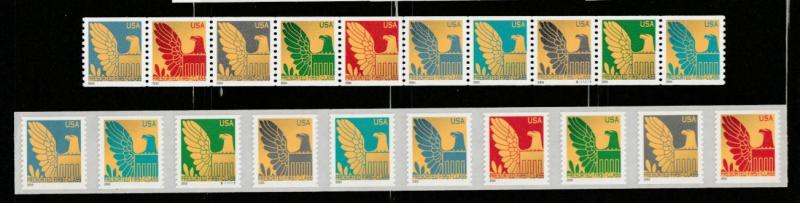 U.S. Scott #3792d-3801d American Eagle Stamps - Mint NH Strip of 10