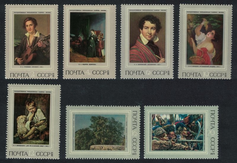 USSR History of Russian Painting 7v 1973 MNH SG#4162-4168