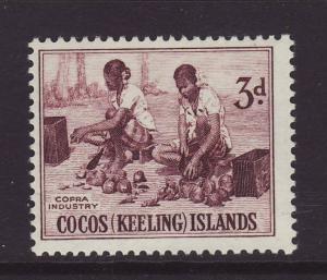 1963 Cocos Is 3d U/Mint