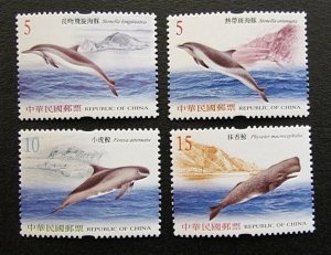 Taiwan 2006 Sc 3698-3701 Cetacean  set MNH