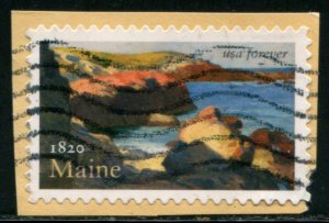5456 US (55c) Maine SA, used on paper