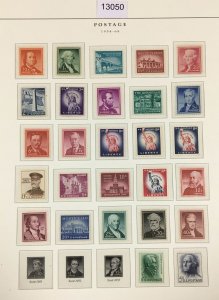 MOMEN: US STAMPS  1954-1968 MINT OG NH COLLECTION LOT #13050