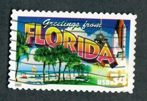 3569 Greetings from Florida used single
