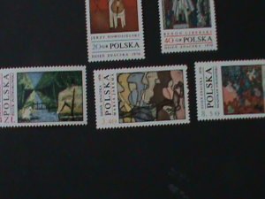 ​POLAND-1970 SC#1763-70 -STAMP DAY- FAMOUS POLISH PAINTINGS -MNH-VF LAST ONE