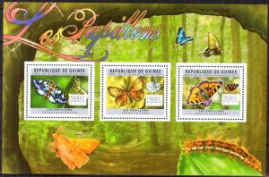 Guinea 2011 Butterflies sheet MNH