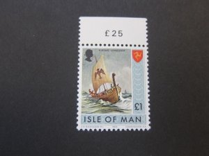 Isle Of Man 1973 Sc 27 ship MNH