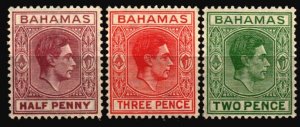 Bahamas Unused Hinged Scott 154 - 156