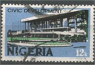 NIGERIA, 1973, used 12k, New civic building, Scott 298