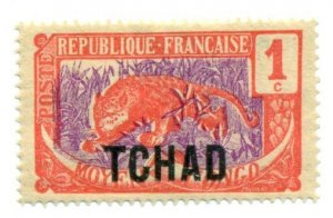 Chad 1922 #1 MH SCV (2022) = $0.40