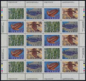 Canada 1282a Sheet MNH Fossils