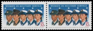 US 3174 Women in Military Service 32c horz pair MNH 1997