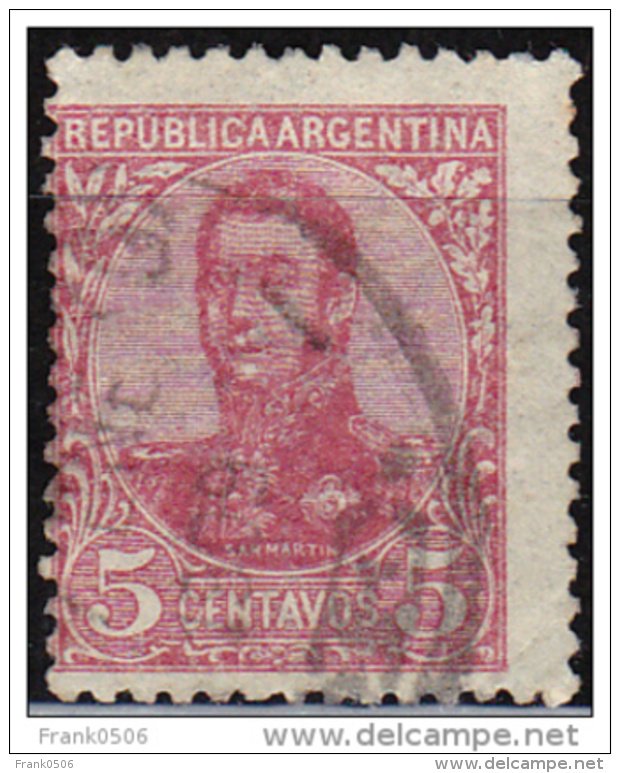 Argentina, 1908, San Martin, 5c, Scott#149, used