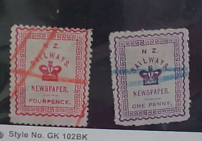 NEW ZEALAND  RAILWAYS 1p & 4P