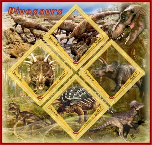 Stamps. Dinosaurs 2018 1+1 sheets perforated MNH **