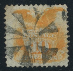 USA 116 - 10 cent Pictorial - Fine Used with circle of wedges but with faults