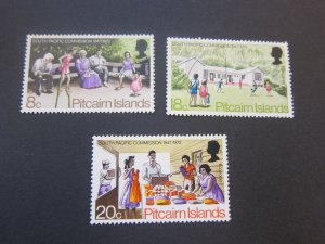 Pitcairn Island 1972 Sc 124-6 set MH