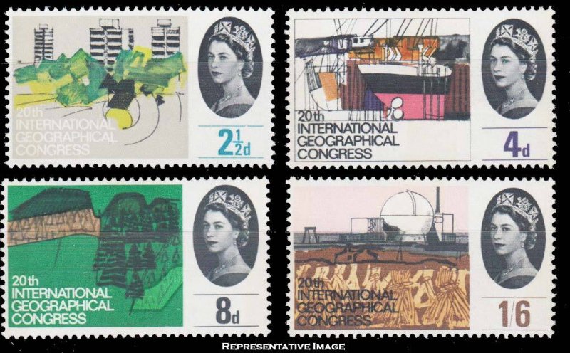 Great Britain Scott 395p-397p Mint never hinged.