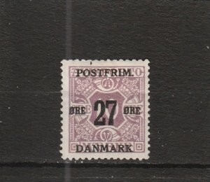 Denmark  Scott#  149  MH  (1918 Surcharged)