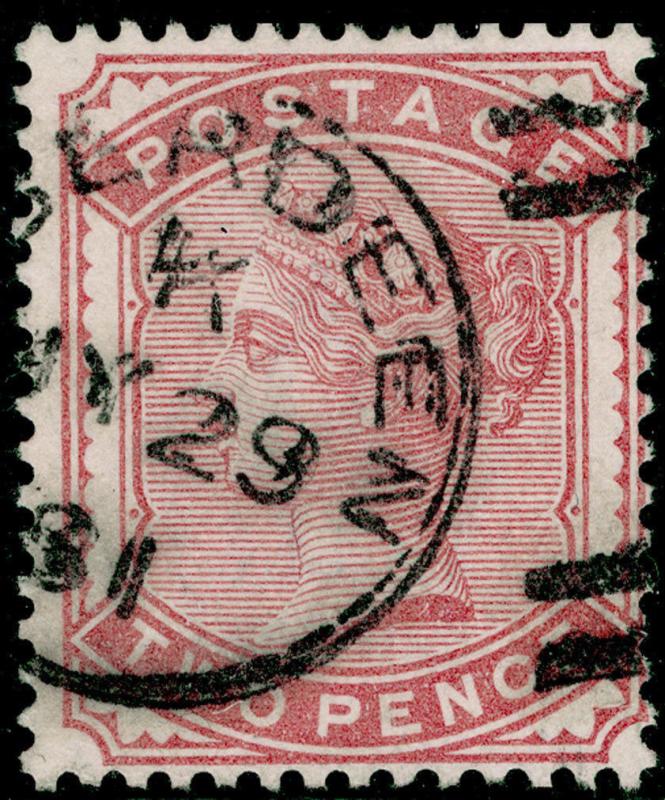 SG168, 2d pale rose, FINE USED, CDS. Cat £100.