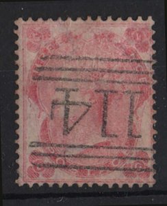 GB 1862 3d pale carmine-rose sg77 very fine used but dry print giving a somewh