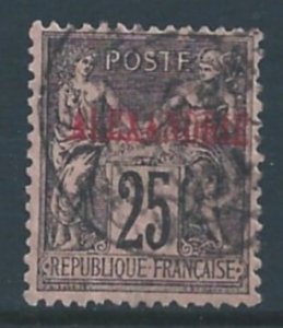 France-Offices in Egypt-Alexandria #9 Used 25c France Peace & Commerce Issue ...