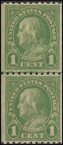 604 Mint,OG,NH... Line Pair... SCV $7.00