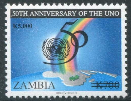 HERRICKSTAMP ZAMBIA Sc.# 1121 UN Ovpt.