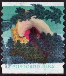 SC#5169 (34¢) Seashells: Queen Conch Coil Single (2017) Used