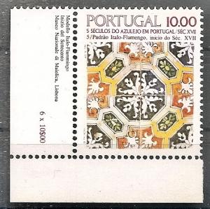 PORTUGAL 1528 MNH 1982 Tile Type Italio-Flemish