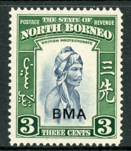 North Borneo 1945 British Colony 3¢ Native Sc #210 MNH  F729
