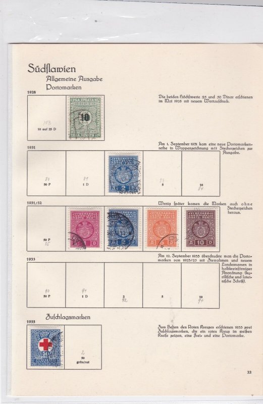 slovenia 1928-33 used stamps  ref 10541 