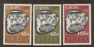 CYPRUS SC# 416-18 VF MNH 1974