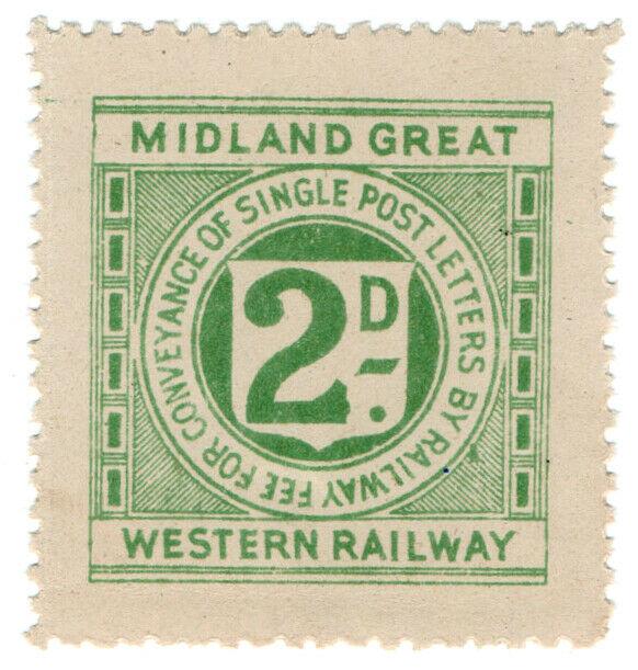 (I.B) Midland Great Western Railway (Ireland) : Letter Stamp 2d