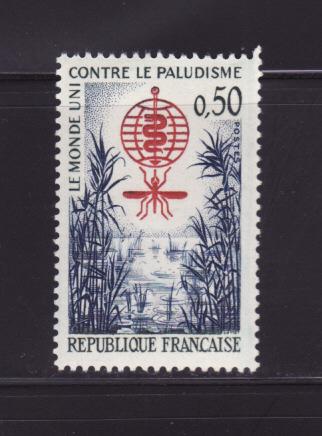 France 1032 Set MH WHO, Insects, Mosquito, Malaria