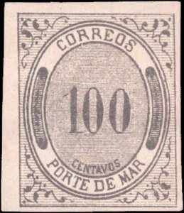 Mexico #JX19, Incomplete Set, 1875, Hinged