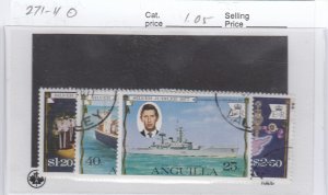 Anguilla 271-4 QEII Silver Jubilee used