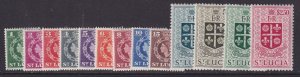 St. Lucia, Scott 157-169 (SG 172-184), MLH