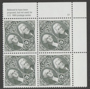 U.S. Scott #2592 Washington Jackson Stamp - Mint NH Plate Block