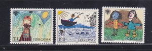 Faroe Islands 45-47 Set MNH Year of the Child (D)