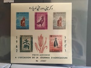 Afghanistan 1962 Agriculture Day  mint never hinged imperf stamps sheet  R26273