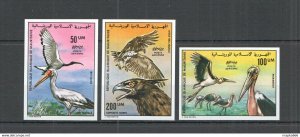 Imperforate 1976 Mauritania Fauna Birds !!! Rare #547-549 Set ** Nw0312