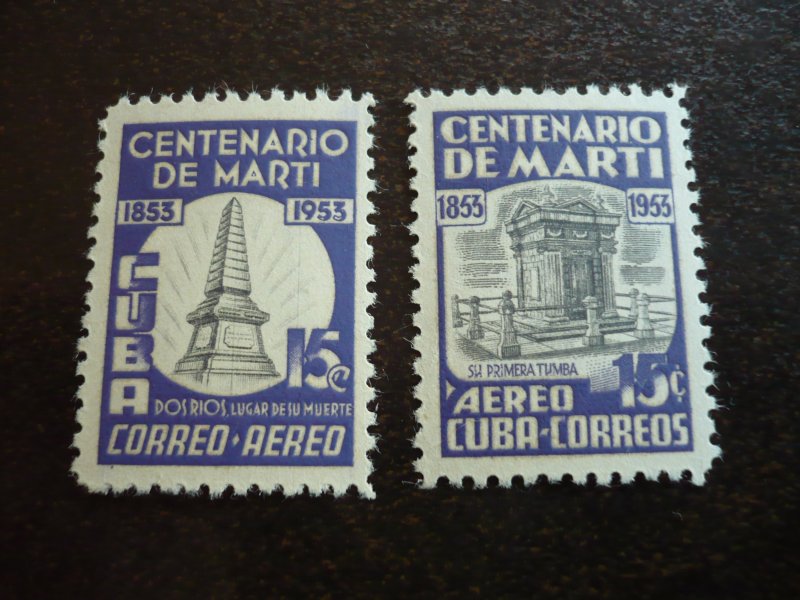 Stamps - Cuba - Scott# C79-C86,C88-C89 - Mint Hinged Partial Airmail Set of 10
