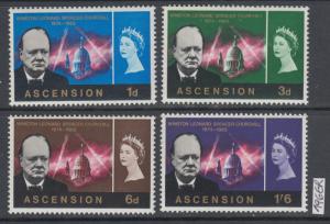 XG-AK208 ASCENSION ISLAND - Churchill, 1966 Anniversary, 4 Values MNH Set