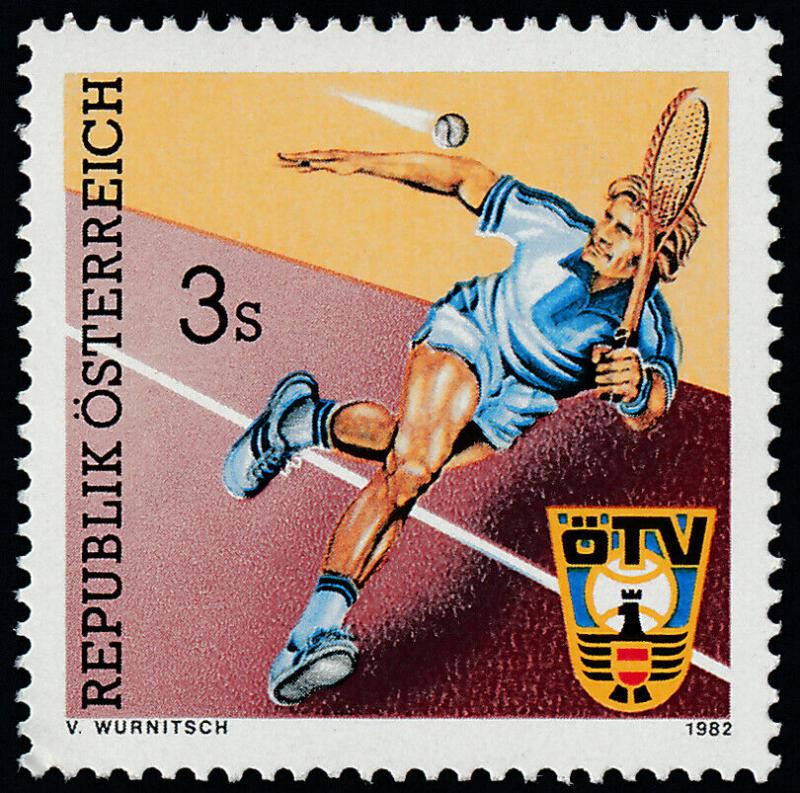 Austria 1213 MNH Tennis, Sports, Crest